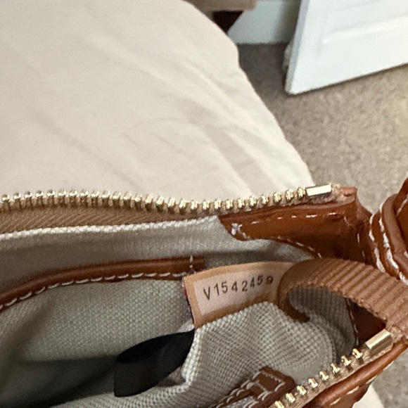 Dooney & Bourke Brown Ostrich Crossbody Bag - Picture 6 of 11